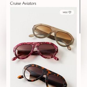 Free people Cruise aviators in pink